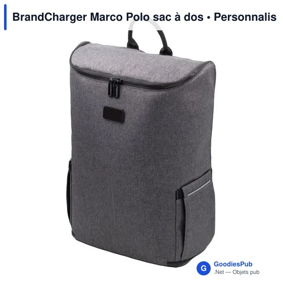 Sac à dos personnalisable Marco Polo avec logo - BrandCharger - Image 2