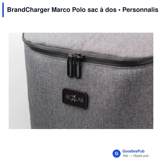 Sac à dos personnalisable Marco Polo avec logo - BrandCharger - Image 3