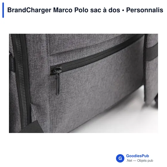 Sac à dos personnalisable Marco Polo avec logo - BrandCharger - Image 6
