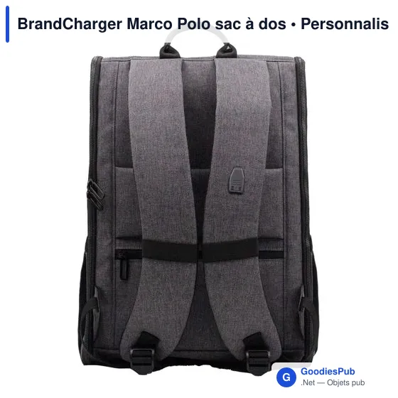 Sac à dos personnalisable Marco Polo avec logo - BrandCharger - Image 10