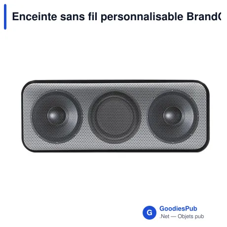 Enceinte sans fil personnalisable BrandCharger Nano Pro avec logo