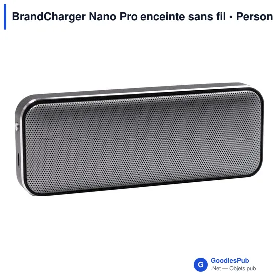 Enceinte sans fil personnalisable BrandCharger Nano Pro avec logo - Image 2