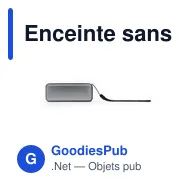 Enceinte sans fil personnalisable BrandCharger Nano Pro avec logo - Miniature 5
