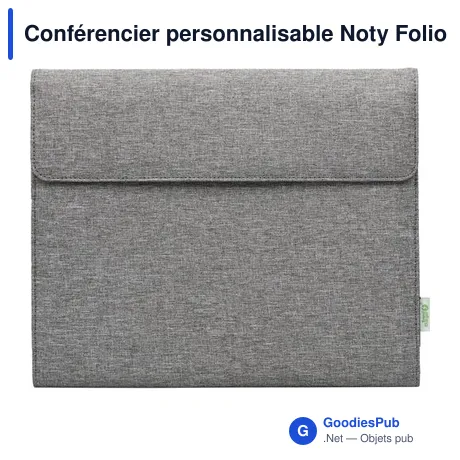 Conférencier personnalisable Noty Folio avec logo - BrandCharger