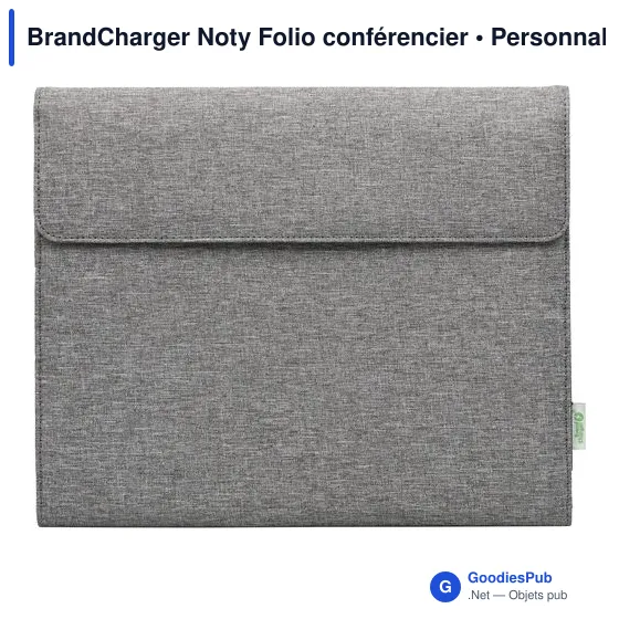 Conférencier personnalisable Noty Folio avec logo - BrandCharger - Image 1