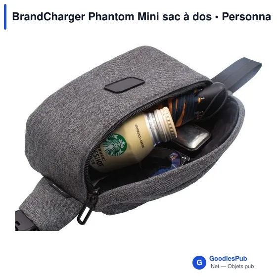 Sac à dos personnalisable BrandCharger Phantom Mini avec logo - Image 10
