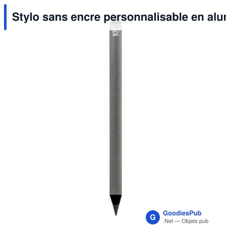 Stylo sans encre personnalisable en aluminium recyclé - BrandCharger Picassoavec logo