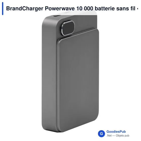 Batterie externe personnalisable Powerwave 10 000 avec logo - Image 7