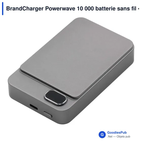 Batterie externe personnalisable Powerwave 10 000 avec logo - Image 9