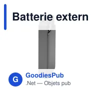 Batterie externe personnalisable Powerwave 10 000 avec logo - Miniature 10