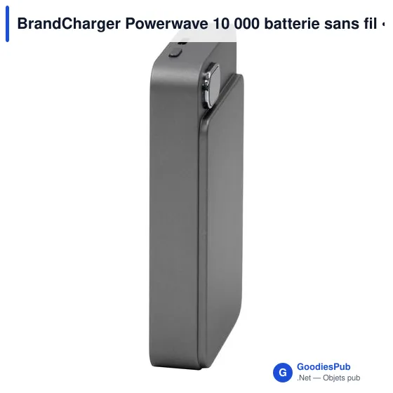 Batterie externe personnalisable Powerwave 10 000 avec logo - Image 10