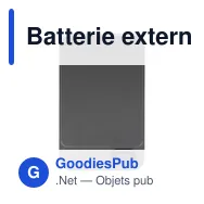 Batterie externe personnalisable Powerwave 5 000 avec logo - Miniature 2