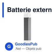 Batterie externe personnalisable Powerwave 5 000 avec logo - Miniature 11