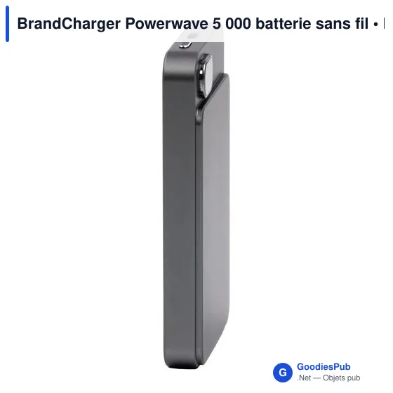 Batterie externe personnalisable Powerwave 5 000 avec logo - Image 11