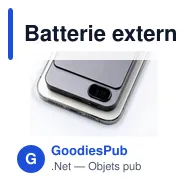 Batterie externe personnalisable Powerwave 5 000 avec logo - Miniature 3