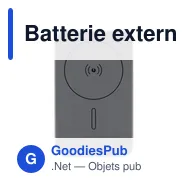 Batterie externe personnalisable Powerwave 5 000 avec logo - Miniature 4