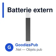 Batterie externe personnalisable Powerwave 5 000 avec logo - Miniature 6