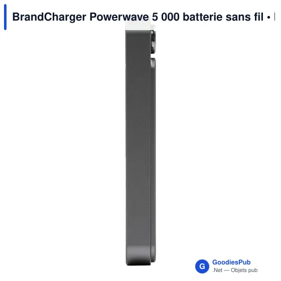 Batterie externe personnalisable Powerwave 5 000 avec logo - Image 6