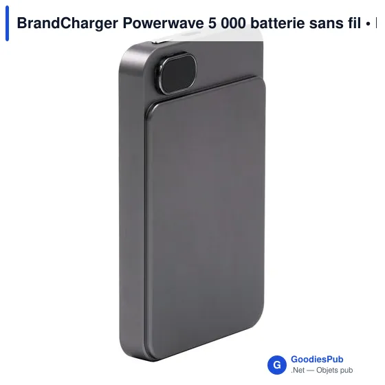 Batterie externe personnalisable Powerwave 5 000 avec logo - Image 8