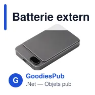 Batterie externe personnalisable Powerwave 5 000 avec logo - Miniature 9