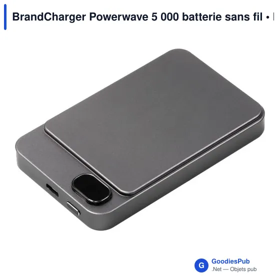 Batterie externe personnalisable Powerwave 5 000 avec logo - Image 9