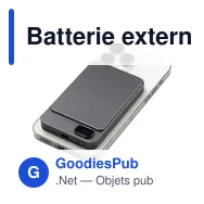 Batterie externe personnalisable Powerwave 5 000 avec logo - Miniature 10