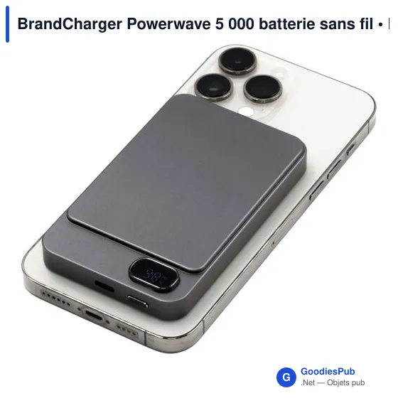 Batterie externe personnalisable Powerwave 5 000 avec logo - Image 10