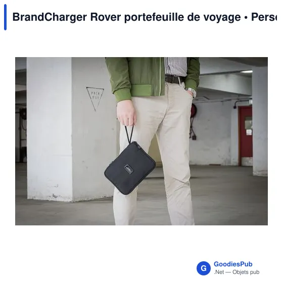 Portefeuille de voyage personnalisable BrandCharger Rover avec logo - Image 11