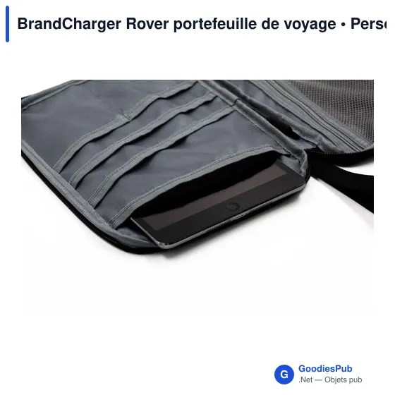 Portefeuille de voyage personnalisable BrandCharger Rover avec logo - Image 5