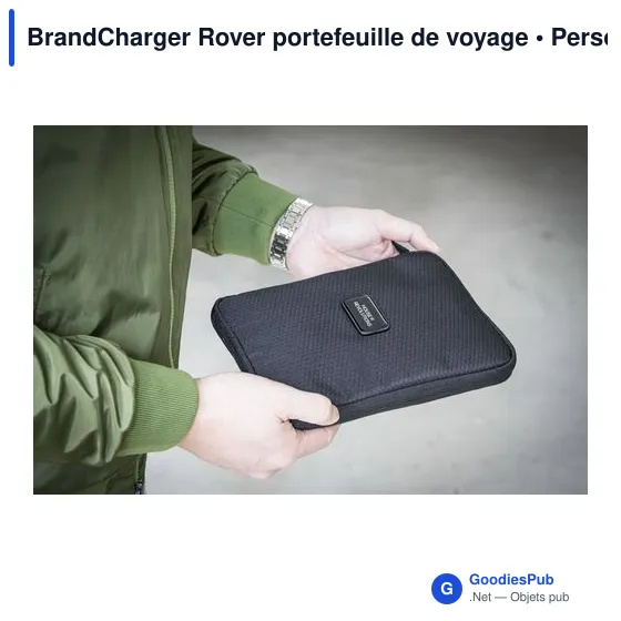 Portefeuille de voyage personnalisable BrandCharger Rover avec logo - Image 10
