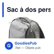 Sac à dos personnalisable BrandCharger Apex avec logo - Miniature 7