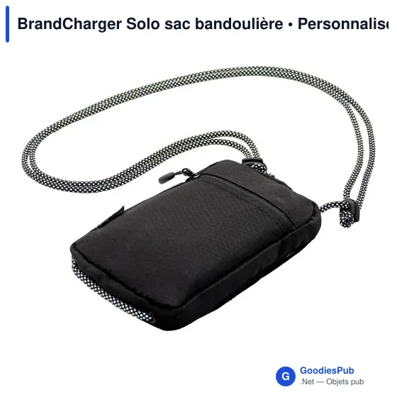 Sac bandoulière personnalisable BrandCharger Solo avec logo - Image 2