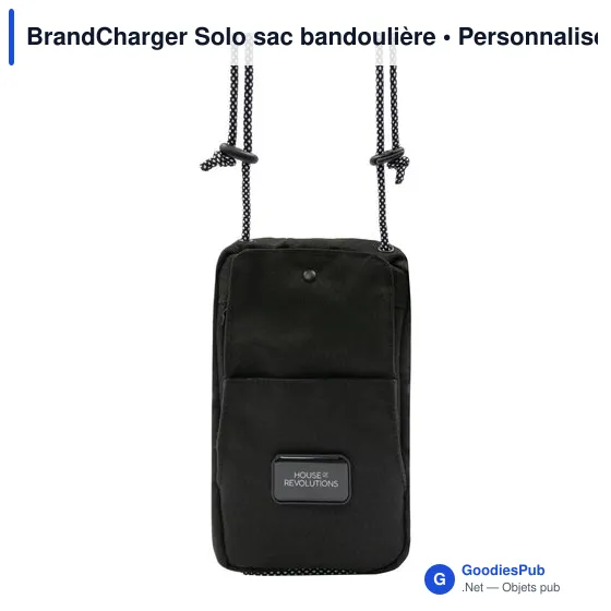Sac bandoulière personnalisable BrandCharger Solo avec logo - Image 3