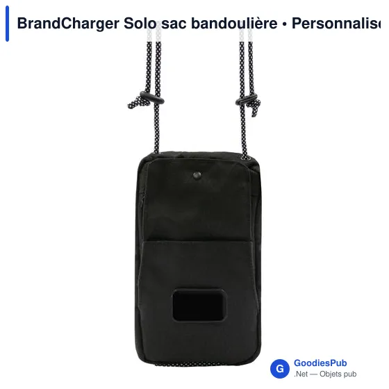 Sac bandoulière personnalisable BrandCharger Solo avec logo - Image 6