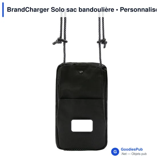 Sac bandoulière personnalisable BrandCharger Solo avec logo - Image 7