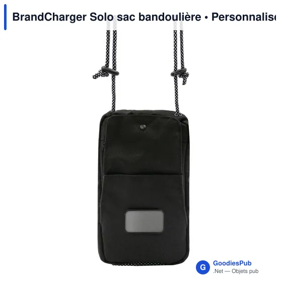 Sac bandoulière personnalisable BrandCharger Solo avec logo - Image 8