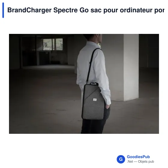 Sac pour ordinateur portable personnalisable BrandCharger Spectre Goavec logo - Image 11