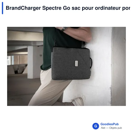 Sac pour ordinateur portable personnalisable BrandCharger Spectre Goavec logo - Image 12