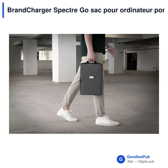 Sac pour ordinateur portable personnalisable BrandCharger Spectre Goavec logo - Image 9
