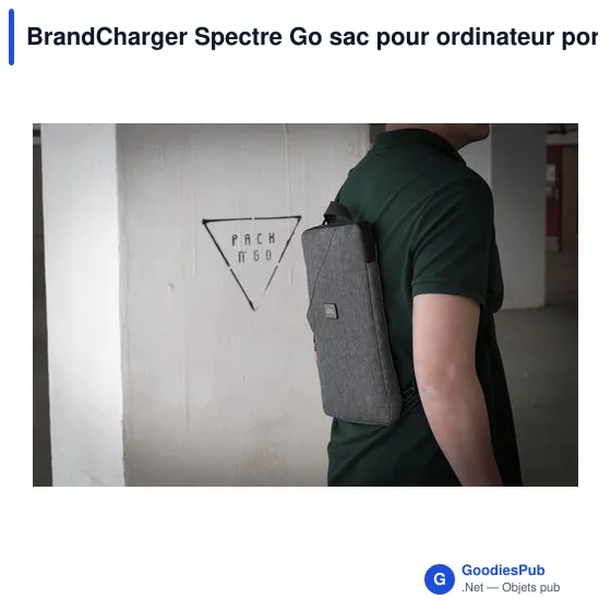 Sac pour ordinateur portable personnalisable BrandCharger Spectre Goavec logo - Image 10