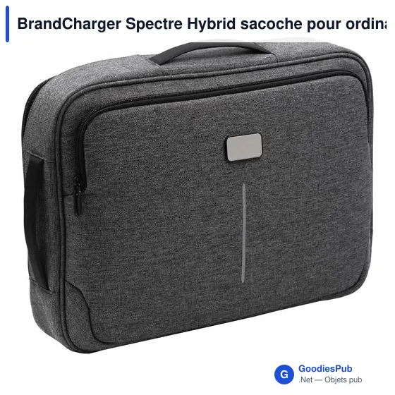 Sacoche pour ordinateur portable personnalisable BrandCharger Spectre Hybridavec logo - Image 2