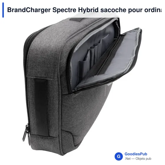 Sacoche pour ordinateur portable personnalisable BrandCharger Spectre Hybridavec logo - Image 12