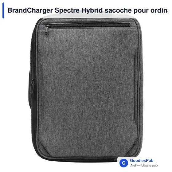 Sacoche pour ordinateur portable personnalisable BrandCharger Spectre Hybridavec logo - Image 7