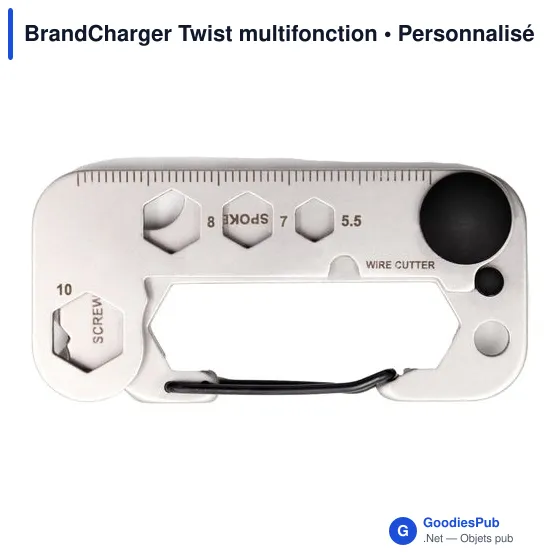 Outil multifonction personnalisable BrandCharger Twist avec logo - Image 2