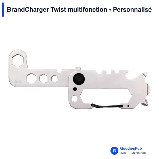 Outil multifonction personnalisable BrandCharger Twist avec logo - Image 3