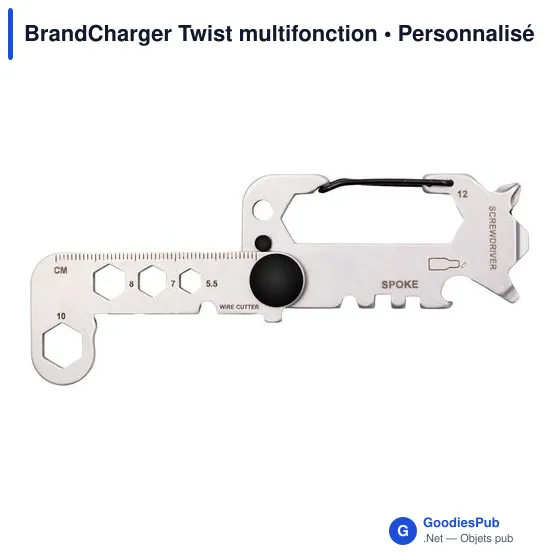 Outil multifonction personnalisable BrandCharger Twist avec logo - Image 4