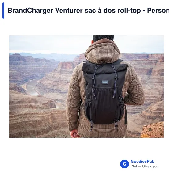 Sac à dos roll-top personnalisable BrandCharger Venturer avec logo - Image 4