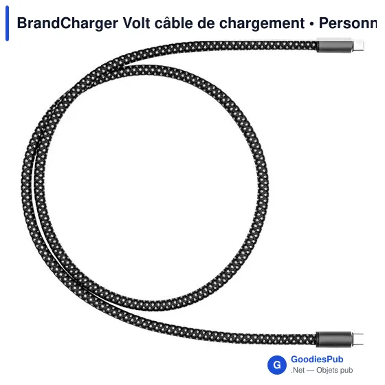 Câble de chargement personnalisable BrandCharger Volt avec logo - Image 2