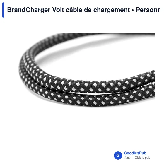 Câble de chargement personnalisable BrandCharger Volt avec logo - Image 4