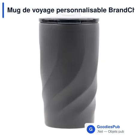 Mug de voyage personnalisable BrandCharger Vortex Calix Ceramicaavec logo